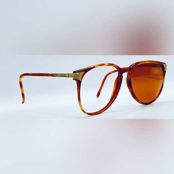 Vintage Rembrand Santa Fe Brown Honey Oval Sunglasses Frames Only - Picture 1 of 8